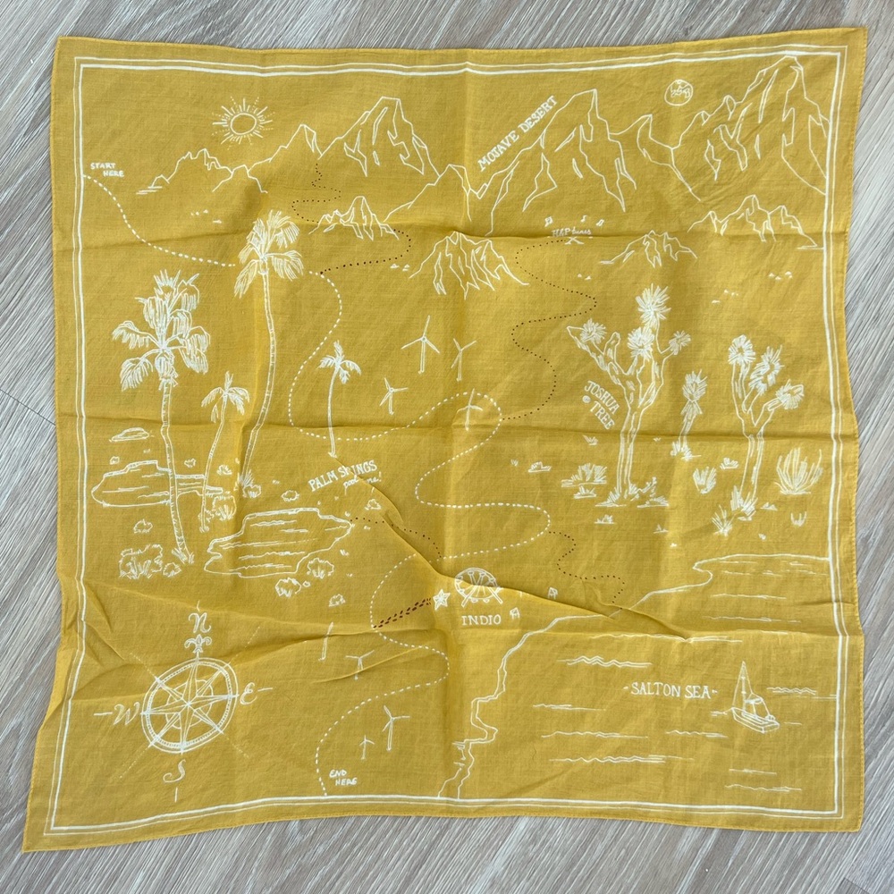 Madewell map scarf
